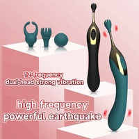 Dubbele vibratie G-spot stimulerende driekoppige multi-frequentie vibrator Honey Bean vrouwelijk speeltje Point Tide Pen product vibrators leuk