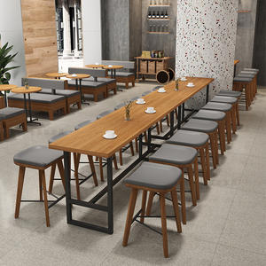 Moderno per il tempo libero <span class=keywords><strong>Bar</strong></span> tavolo da pranzo Set sedia per Coffee Shop ristorante casa soggiorno sgabello alto per Club di musica da pranzo - Product Image 6