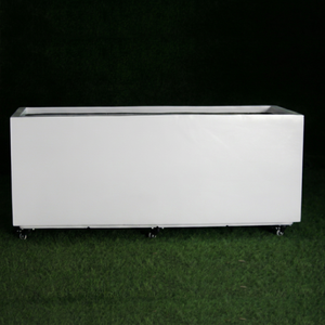 Macetas de Jardín Rectangulares Clásicas de FRP KNT, Duraderas, Ligeras, Blancas, para Uso en Hogares, Centros Comerciales y Hoteles - Product Image 1