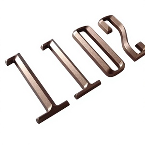 Numeri Civici 3D Sferici Personalizzati in Ottone, Acrilico e Alluminio - Lettere <span class=keywords><strong>Tridimensionali</strong></span> di Alta Gamma per Hotel e Case, Montaggio a Parete - Product Image 6