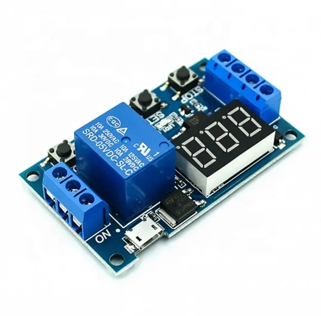 XY-J02 One relay module, delay power off, disconnect, trigger delay, cycle timing circuit switch, with USB