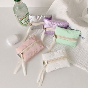Monedero de alta calidad con diseño de lazo, portátil para estudiantes, para cables de datos, auriculares, mini bolsa de almacenamiento simple para lápiz labial - Product Image 3