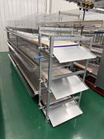 Nouveau système de cages automatiques de type H pour 50 000 poules pondeuses, équipement complet pour l'aménagement d'une ferme avicole, haute productivité, durée de vie de 18 ans