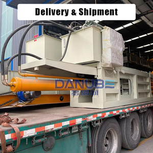 Customized Garbage Recycling Plant Waste <b>Shredder</b> Machine Cloth Waste <b>Shredder</b> and Baler Line Horizontal Waste Textile Baler - Product Image 3