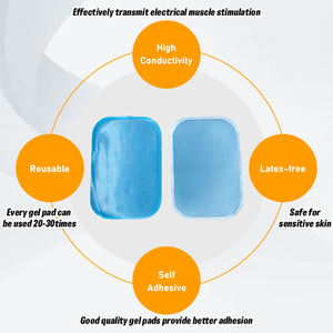 Almohadillas de Gel estimulador Abs corporal para EMS <span class=keywords><strong>Abdominal</strong></span> brazo pierna tóner Gel posicionamiento Electrodo de repuesto OEM/ODM hoja adhesiva - Product Image 3