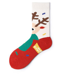 Chaussettes mi-longues personnalisées pour hommes et femmes, 5 paires, chaussettes mi-longues de Noël, Père Noël, idéales pour les cadeaux de Noël - Product Image 6
