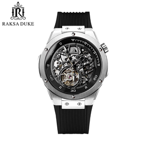 นาฬิกาอัตโนมัติ <span class=keywords><strong>RAKSA</strong></span> DUKE 8661 รุ่นคลาสสิกสำหรับผู้ชาย ดีไซน์เรียบง่าย สไตล์ธุรกิจและลำลอง สายซิลิโคน กันน้ำ นาฬิกาจักรกล OEM ODM - Product Image 2