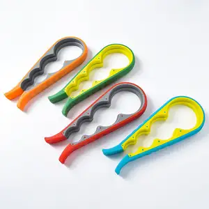 2024 Hot Selling Kitchen Gadgets Can Opener Tools 4 In 1 Multi Function Plastic Jar Opener Kitchen Accessories