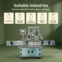 Système de capsulage automatique à faible entretien, alimentateur de couvercles à vis, serrage de bouchons convoyé pour bouteilles alimentaires en verre à grande vitesse