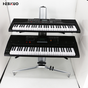 Z-80ขาตั้ง<span class=keywords><strong>คีย์บอร์ด</strong></span>แบบเครื่องบินอะลูมิเนียมอัลลอยสีดำอุปกรณ์เครื่องดนตรี - Product Image 1