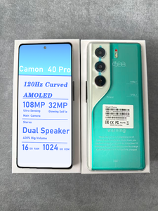 Nouveau Smartphone 5G Global Camon 40 <span class=keywords><strong>Pro</strong></span> avec Double SIM, Appareil Photo Arrière 108MP, 16 Go + 1 To et Écran 4K - Product Image 3