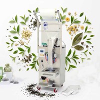Automatische kleine papieren zakjesmachine voor het verpakken van theezakjes, koffiezakjes en theezakjes.
