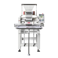 Machine à broder plate industrielle 1200 tr/min, 1 tête, informatisée, haute vitesse, avec ordinateur