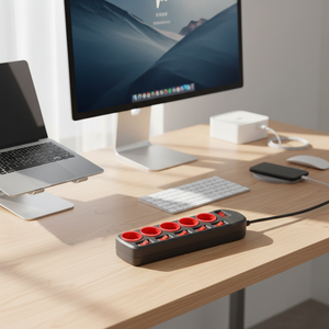 Regleta <span class=keywords><strong>de</strong></span> <span class=keywords><strong>Enchufes</strong></span> <span class=keywords><strong>de</strong></span> 5 Tomas con Interruptor Independiente, Control Maestro-Esclavo, Tipo Europeo - Product Image 2