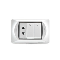 Accessoires de plaque électrique modulaire interrupteurs d'alimentation et prises d'ordinateur