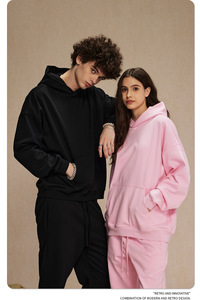 Essenziale Streetwear: <span class=keywords><strong>Felpa</strong></span> con Cappuccio Unisex Premium 430GSM - <span class=keywords><strong>Felpa</strong></span> Pesante in Spugna Francese 430g per Uomo e Donna - Product Image 5