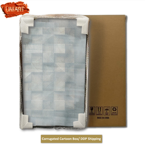 UNIART Premium 3D Relief Sandstone Minimalista LED Luminous Interior Geométrica De Madeira <span class=keywords><strong>Wall</strong></span> Art para Home Hotel Corredor Pendurado - Product Image 4