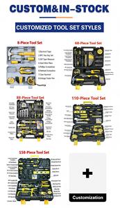 Tomac 202 pièces 1/4" 3/8" 1/2" Offre Spéciale Ensemble d'outils de réparation multifonction avec poignée à cliquet réversible et douilles à cliquet en CrV, en coffret - Product Image 4