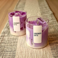 Individuelle Private Label Latte Matcha Eiswürfel Soja Lovely Art Kerzen-Geschenkbox Luxuriöse Kaffeegetränk-Duftkerzen
