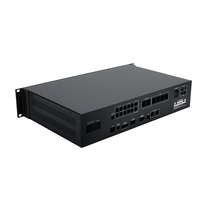 Boîtier personnalisé 2U pour montage en rack, en alliage d'aluminium/acier galvanisé, IP54, amplificateur de puissance, OEM, certifié ISO9001