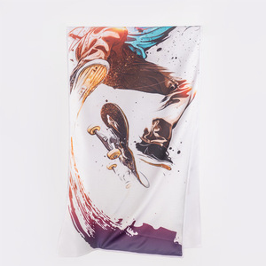 Toalla Deportiva Jiemeirui de Microfibra de Secado Rápido, Estampada, Absorbente, para Fitness, Running, Maratón, 90g, con Borde Reforzado - Product Image 1