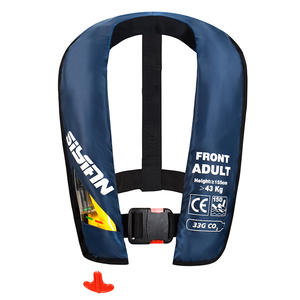 Gilet de sauvetage gonflable automatique asiatique pour adulte, flottabilité 150N, certifié CE, pour la pêche en bateau, léger et portable - Product Image 5