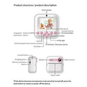 กล้องดิจิตอลขนาดเล็กสำหรับเด็ก ราคาประหยัด พร้อมฟังก์ชั่นพิมพ์ภาพทันที - Product Image 6