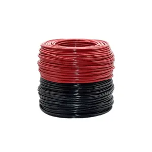 Cable de CC fotovoltaico Extensión de paneles solares PV 6mm 15mm2 10ft Negro 10ft Rojo solarkabel 6mm