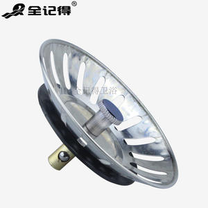 Bouchon d'évier de cuisine en acier inoxydable avec couvercle en caoutchouc pour bouchon d'évier - Product Image 3