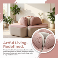 Ensemble de canapé et fauteuil inclinable sans cadre, respirant et doux pour la peau, idéal pour l'aménagement intérieur et le divertissement