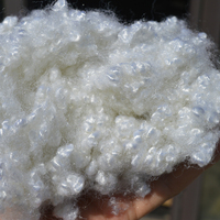 Fibre de polyester recyclée siliconée 3D 32 mm, matériau de rembourrage creux de qualité professionnelle pour matelas, oreillers et jouets