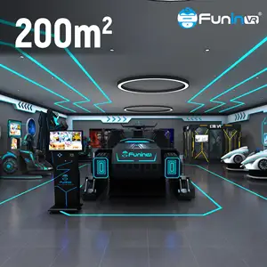 Thực Tế Ảo Trong Nhà VR Công Viên Giải Trí Đi Xe Mô Phỏng Một Cửa VR Park Soluation VR Simulator 50-300 Mét Vuông