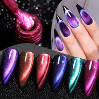 Vernis à ongles effet œil de chat caméléon à changement de couleur, haute densité, sans HEMA, TPO, OEM ODM, vernis gel œil de chat 9D