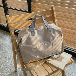 New Style Luxury Large Portable Travel Handbag Casual <b>Overnight</b> <b>Bag</b> for Short Trip Creative Small Black Zipper Travel <b>Bag</b> - Product Image 2