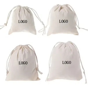 Bolsa de Lona Personalizada con Logotipo Impreso, Ecológica, con Asas y Cordón, para Joyería - Product Image 3