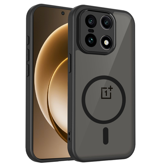 Shockproof Magnetic Translucent Matte Phone Case Back Cover for OnePlus 15 13T 13R 13 Ace 5 Pro Nord