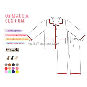 Ensemble de <span class=keywords><strong>pyjama</strong></span> pour <span class=keywords><strong>garçon</strong></span> en tricot, design Noël et Nouvel An, vêtements de nuit pour bébé, <span class=keywords><strong>pyjama</strong></span> blanc à bordure rouge - Product Image 6