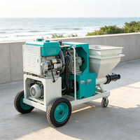 Machines automatiques de projection de mortier pour la construction commerciale et les immeubles de grande hauteur