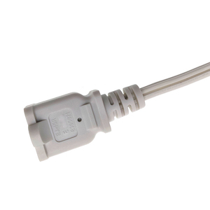 화이트 미국 두 플러그 연장 케이블 SPT-2 이중 병렬 2 * 18AWG 미국 여성 소켓 전원 코드 사용자 정의 - Product Image 3