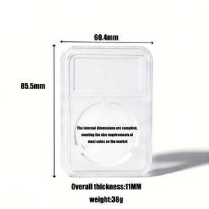 Serrated <b>Coin</b> Slab Holder Display Case NGC Graded Collectible Ultrasonic Model Modern Design Plastic Portable Removable - Product Image 2
