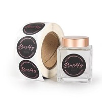Étiquette de bouteille de parfum personnalisée en chrome argenté résistant aux produits chimiques YSB, avec impression privée