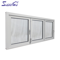 Diseño moderno, estándar australiano, multifunción, ventanas de vidrio plegables, ventana plegable deslizante de aluminio Interior