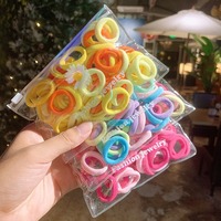 Serre-têtes et Bandeaux Colorés Élastiques pour Bébé Fille et Enfant, Chouchous en Nylon, Cordons de Cheveux, Lot de 100 Accessoires Capillaires