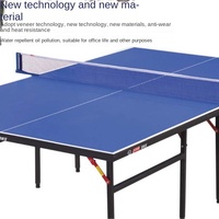 Table de tennis de table SMC en MDF de haute qualité, résistante à l'eau, pour intérieur/extérieur, durable, avec accessoires gratuits : balles, raquettes et support