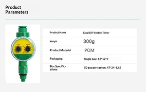 Temporizador <span class=keywords><strong>de</strong></span> <span class=keywords><strong>Riego</strong></span> Automático F98, Analógico, <span class=keywords><strong>de</strong></span> Plástico, a Pilas, Equipo <span class=keywords><strong>de</strong></span> Jardinería para Regar Flores y Plantas - Product Image 5