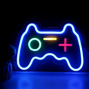 Letrero Luminoso LED de Neón con Diseño de Mando de Videojuegos Weicao, Letreros de Neón para Sala de Juegos, Dormitorio de Niños y Adolescentes, Regalo de Cumpleaños, Decoración de Sala de Estar - Product Image 1