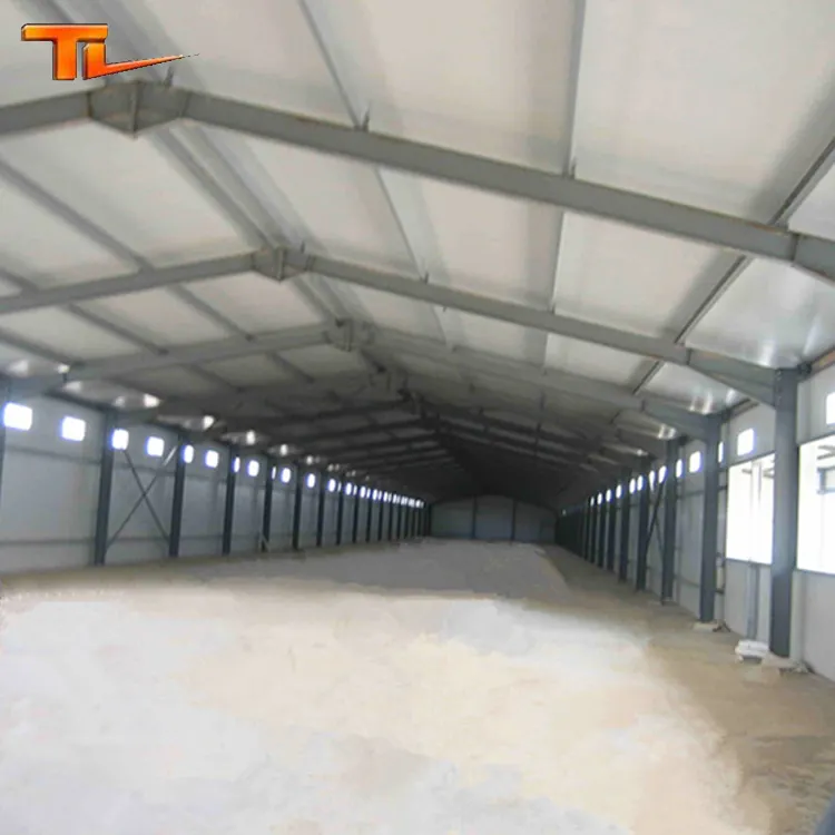 China steel structure building prefab poultry house chicken farm