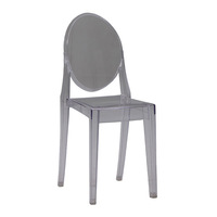 Toptan orta Victoria Modern kolsuz düğün parti plastik kristal akrilik şeffaf şeffaf hayalet sandalye olay için