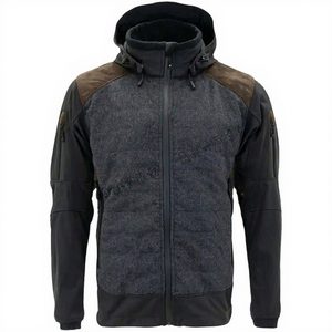 Chaqueta Parka Acolchada Transpirable de Lana 100% Personalizada para Hombre, Manga Larga, Cálida para Invierno y Caza, con Capucha - Product Image 1