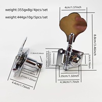 Wholesale Gold Open End Rosewood Tuning Pegs 4 String for Jazz Electric Bass Guitar Replacement Accessories